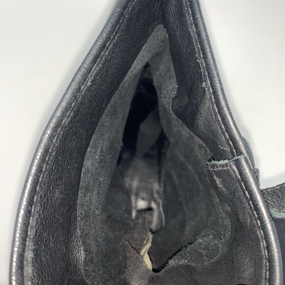 Carmim Women's Biker Moto Boots Black Leather Studded Buckle Strap Ankle Boots - Picture 11 of 14